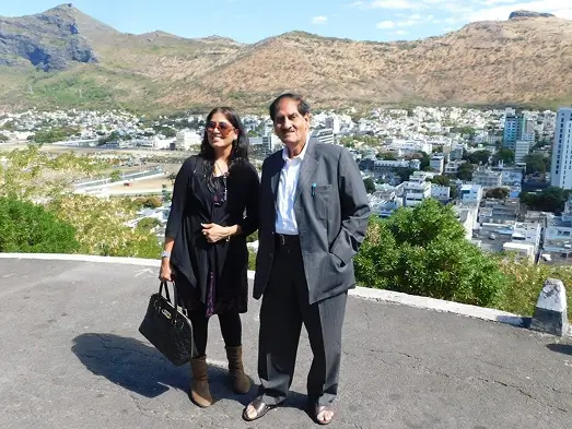 Dr Anubha and her father veteran journalist Sh. Dheerendra Jain