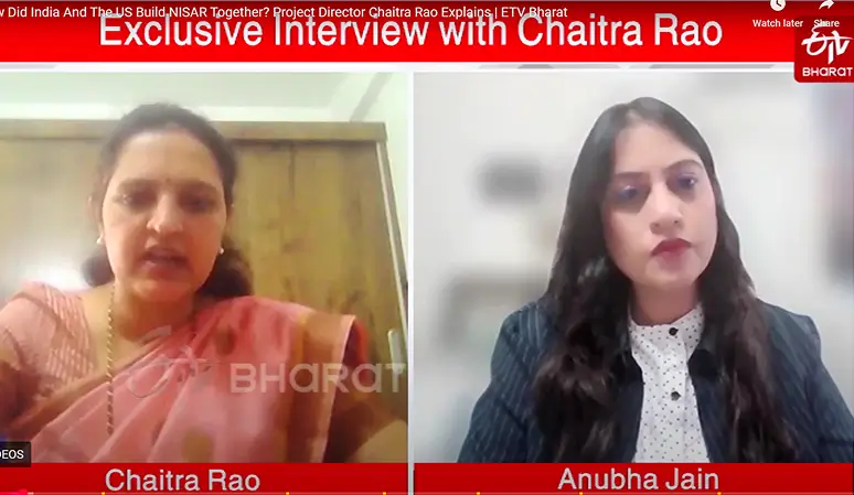 With NISAR Project Director Chaitra Rao 1