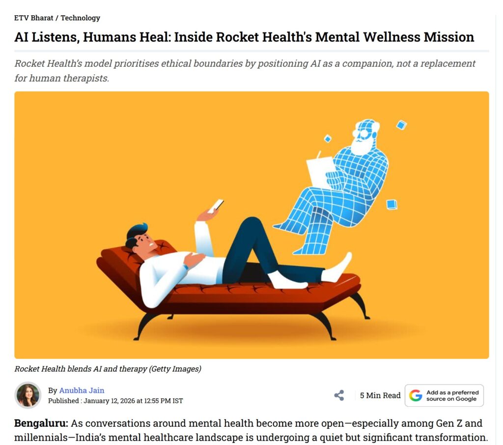 India’s mental healthcare landscape – Exclusive interview with CEO Rocket Health & Dr Anubhuti Das from Trijog Mumbai